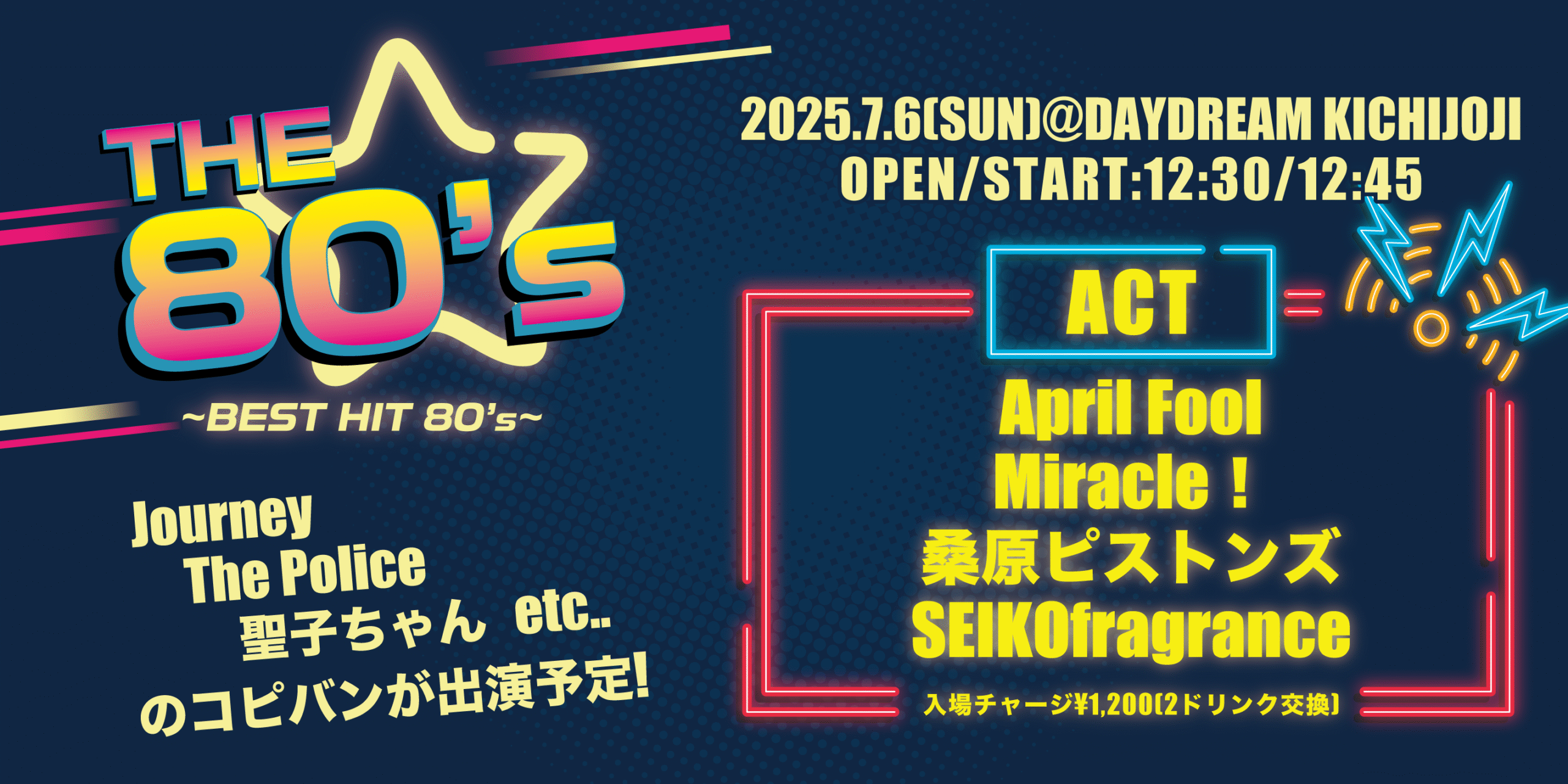 コピーイベント「THE 80's」